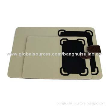 Durable Universal Tablet 7-10-inch PC Case, PU Outside and Silicone Holster with Stand Function